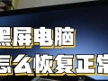 电脑显示硬盘错误黑屏解决方法（如何应对电脑硬盘错误导致的黑屏现象）