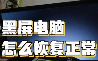 电脑显示硬盘错误黑屏解决方法（如何应对电脑硬盘错误导致的黑屏现象）