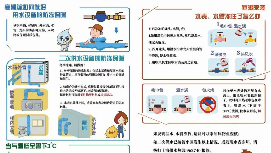 应对冬季水管防冻的四种实用方法（保护水管免受严寒侵袭，防止冻裂破损）-第1张图片-数科之翼