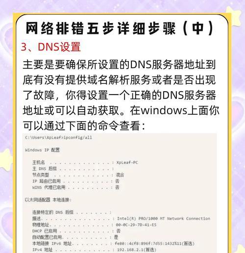电脑频繁出现DNS错误的解决方法（探索解决电脑无法连接DNS问题的有效途径）-第1张图片-数科之翼